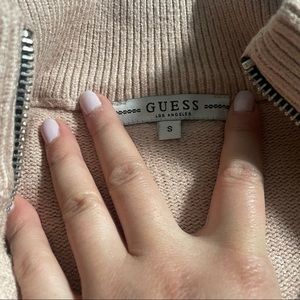 Cropped fitted sweater